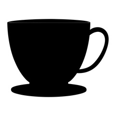 Empty White Ceramic Coffee Mug Isolated on Clean Background