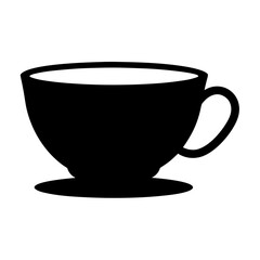 Empty White Ceramic Coffee Mug Isolated on Clean Background