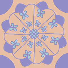 christmas tree with snowflakes