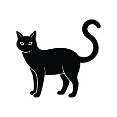 Fototapeta premium Simple Vector of Standing Cat