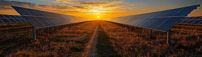 Fototapeta premium Innovative Solar Power Solutions: Heliostats Explained