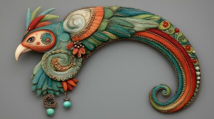 Naklejka premium forming through flowing AI circuits and random digital energy