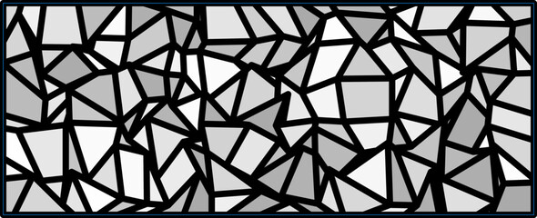 Innovative Geometric Aesthetic, A structured arrangement of abstract polygonal figures