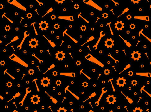 pattern with work tools