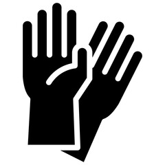 Obraz premium Medical Gloves Icon