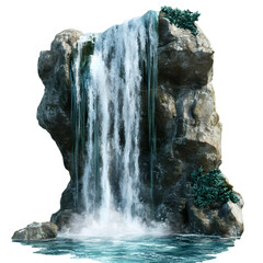 waterfall isolated on transparent background