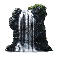 waterfall isolated on transparent background