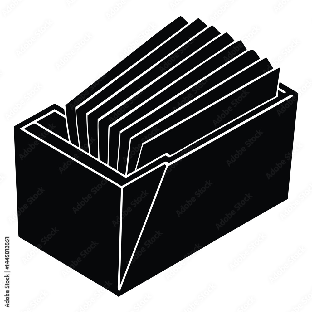 Poster isolated black vector editor using elements index cards with white background