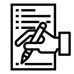 fill in the document vector icon