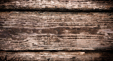 Texture of natural old wood. Natural wallpaper. Close-up.