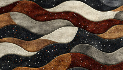 Obraz premium Abstract wavy textile design