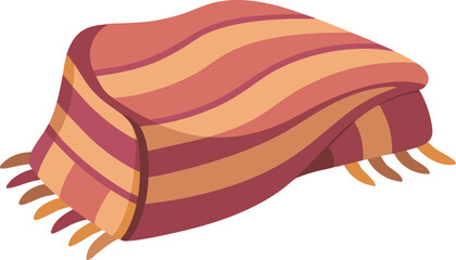 Fototapeta premium Blanket vector art illustration features stylized, scalable designs of blankets, showcasing patterns, textures, and colors in a clean digital format.