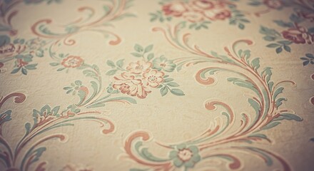 Whispers of Vintage Blooms AI Generated