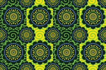 abstract seamless pattern with green color