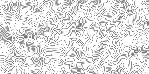 Topographic contour map. Vector cartography illustration. Modern design with White topographic wavy pattern design. Contours trails, image grid geographic relief topographic Cartography Background