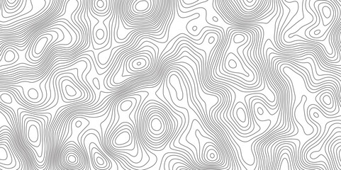 Topographic contour map. Vector cartography illustration. Modern design with White topographic wavy pattern design. Contours trails, image grid geographic relief topographic Cartography Background
