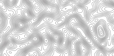 Abstract Topographic contour map. Vector cartography illustration. Abstract lines background. Line topography map contour background concept of a conditional geography scheme and the terrain path.