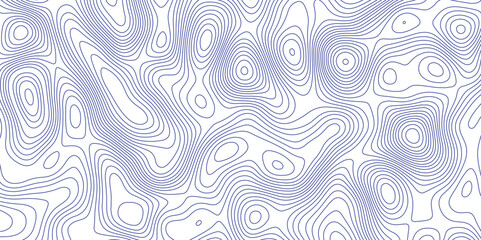Abstract topographic contours map background. Topographic map and landscape terrain texture grid. Modern design with White background with topographic wavy pattern design. Black-white background.	