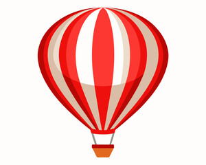 Naklejka premium Red Hot Air Balloon