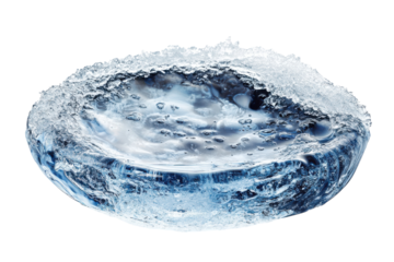 Frozen water droplet icy texture cool blue tones crystal clear abstract art nature s beauty winter