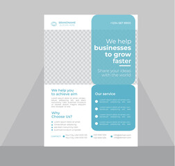 Corporate Business flyer template  design, Flyer Template Geometric shape used for business poster layout, IT Company flyer, corporate banners, and leaflets Corporate flyer template