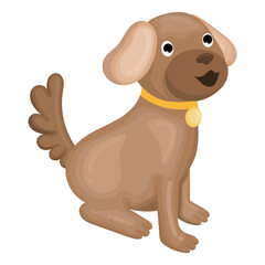 cute puppy illustration