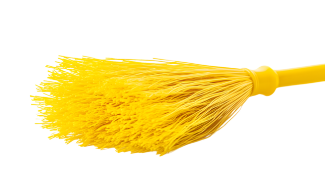 Professional Broom Isolated on White Background for Cleaning Illustrations