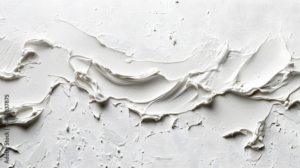 Poster artistic texture application on pure white background abstract composition minimalist style horizont