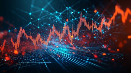 Naklejka premium The concept of rapid urban growth
