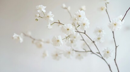 Fototapeta premium Sophisticated Minimalist Floral Arrangement Captured in High Resolution