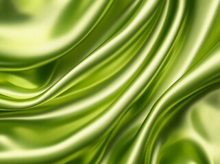 A shiny wavy pattern is present on the canvas of the fabric, which has a satin texture and a silk background, and is made of colored cloth