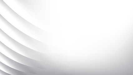 Abstract white and gray color, modern design stripes background with curve lines. Vector illustration.