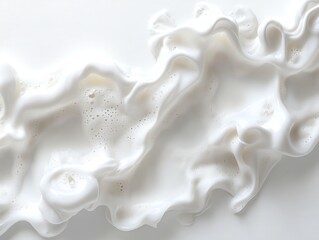 White Cream Flowing Texture Background