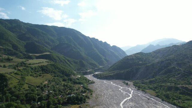 Beautiful nature view  from above