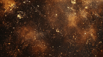 Obraz premium A rich brown background sprinkled with sparkling glitter, creating a warm, earthy, and elegant texture ideal for festive, rustic, or luxurious design themes.