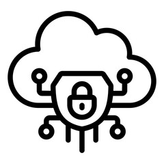 cloud security icon