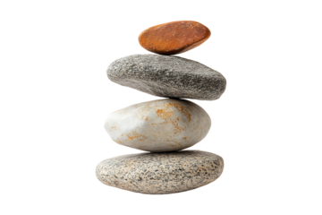 Balancing act isolated on transparent background
