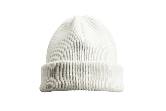 Plain white beanie (1)