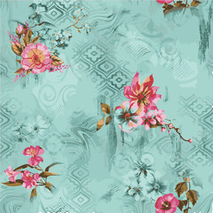 beautiful vactor flower allover design