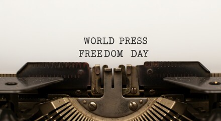 Vintage Typewriter: World Press Freedom Day Message