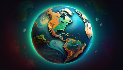 Obraz premium earth planet globe