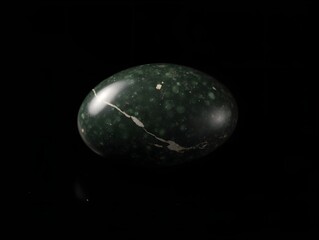 Jaffeite is rare precious natural stone on black background. . Header banner mockup with space.