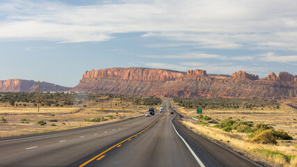 A scenic drive through Utah’s red rock country leads adventurers toward the remote beauty of Canyonlands