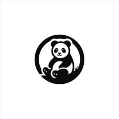 Adorable Panda – Wildlife Animal Illustration and Nature Icon