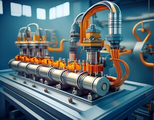 automation compressed air production air cylinder machine mechanical engineering pneumatics pneumatic cylinders