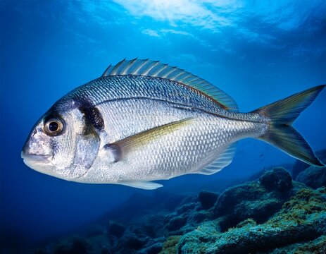 common two banded seabream diplodus vulgaris