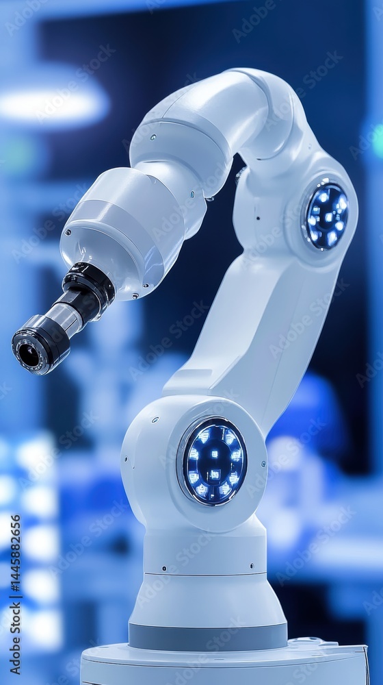 Aufkleber advanced industrial automation precision robotic arm modern engineering innovation machine device ma