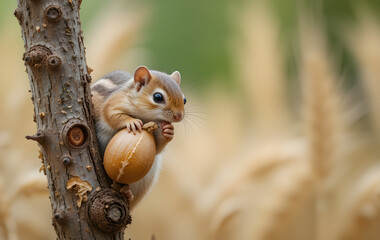 Obraz premium squirrel on a tree