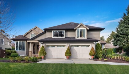 luxury american house with curb appeal