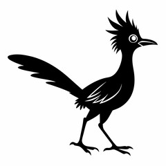 Elegant Roadrunner Silhouette Design